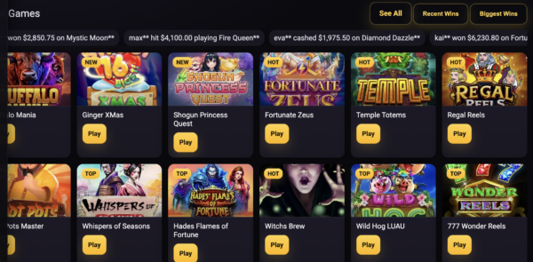 Games Screenshot
