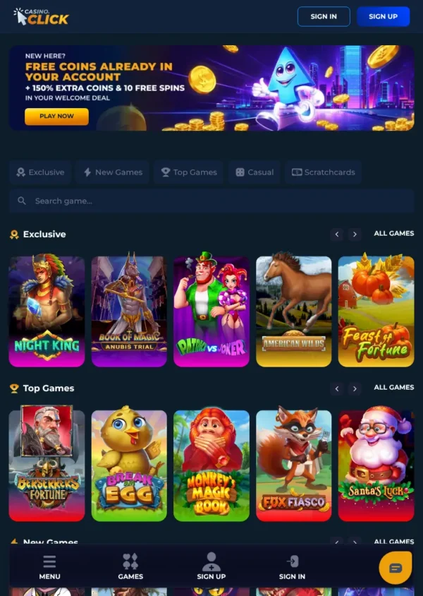 Homepage Screenshot